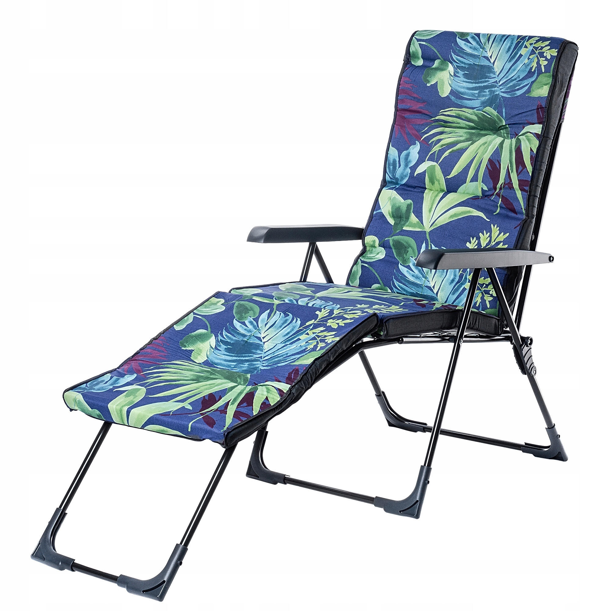 GARTENLIEGE 189 x 58 cm Dunkelblau - Dunkelblau, Metall (58/189cm) - KADAX