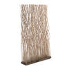 RAUMTEILER Kinki Weidenholz gewellt grau - Grau, Naturmaterialien (70/110/17cm) - CREEDWOOD