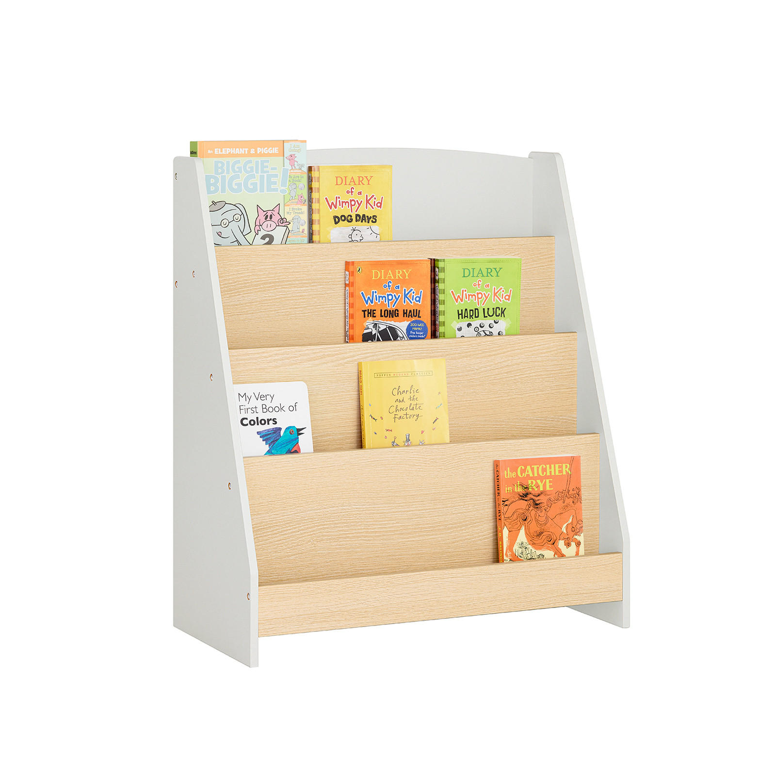 KINDERREGAL Grau-Natur - Grau, Holzwerkstoff (61/71/30cm) - SoBuy