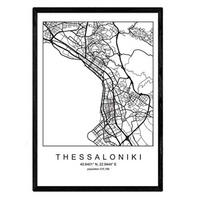 POSTER Thessaloniki Nordischen Stil A4 Rahmenlos - Klar, Papier (29.7/5/21cm) - Nacnic