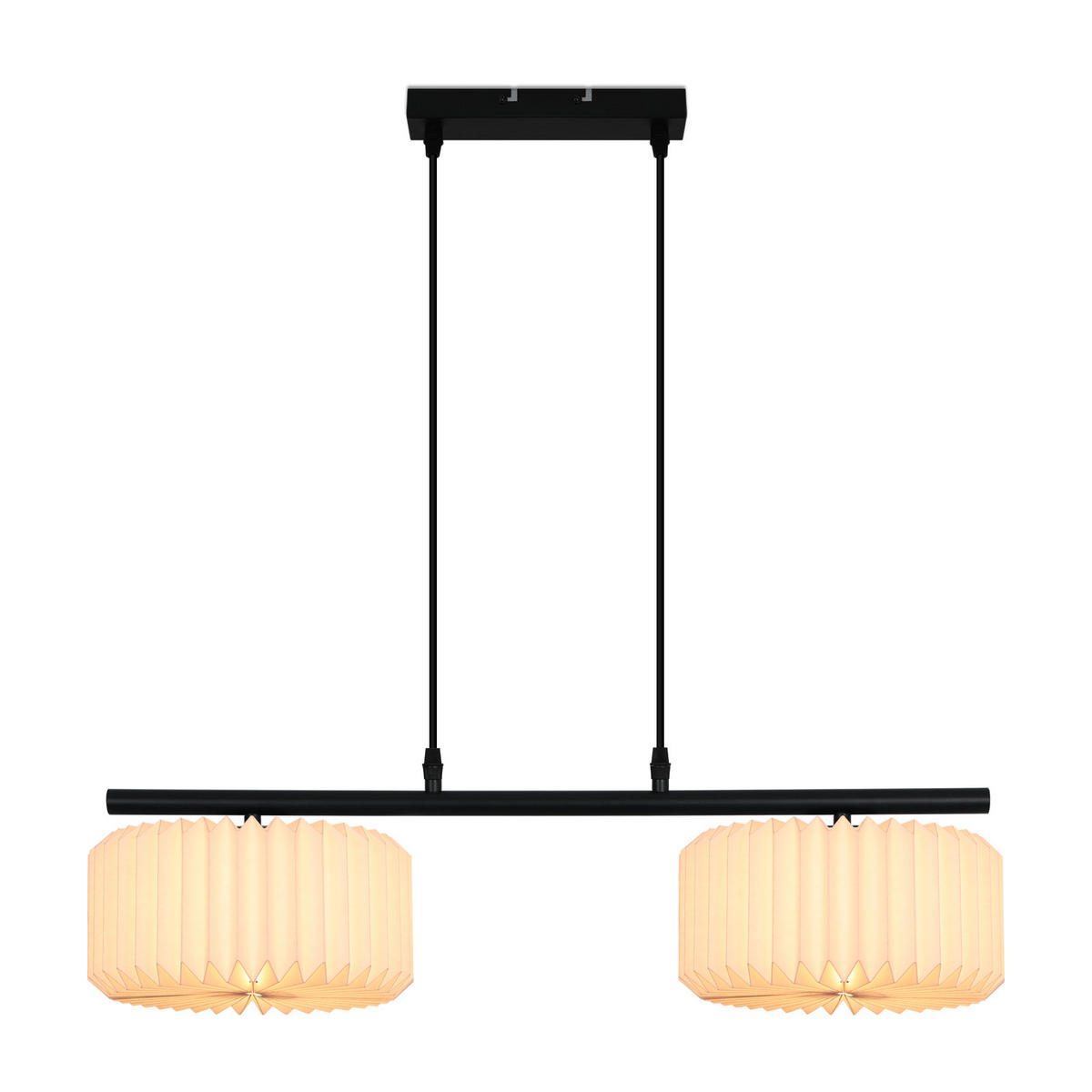 HÄNGELEUCHTE Brenn 24/144/68 cm - Weiß, Papier (68/24/144cm) - ZMH