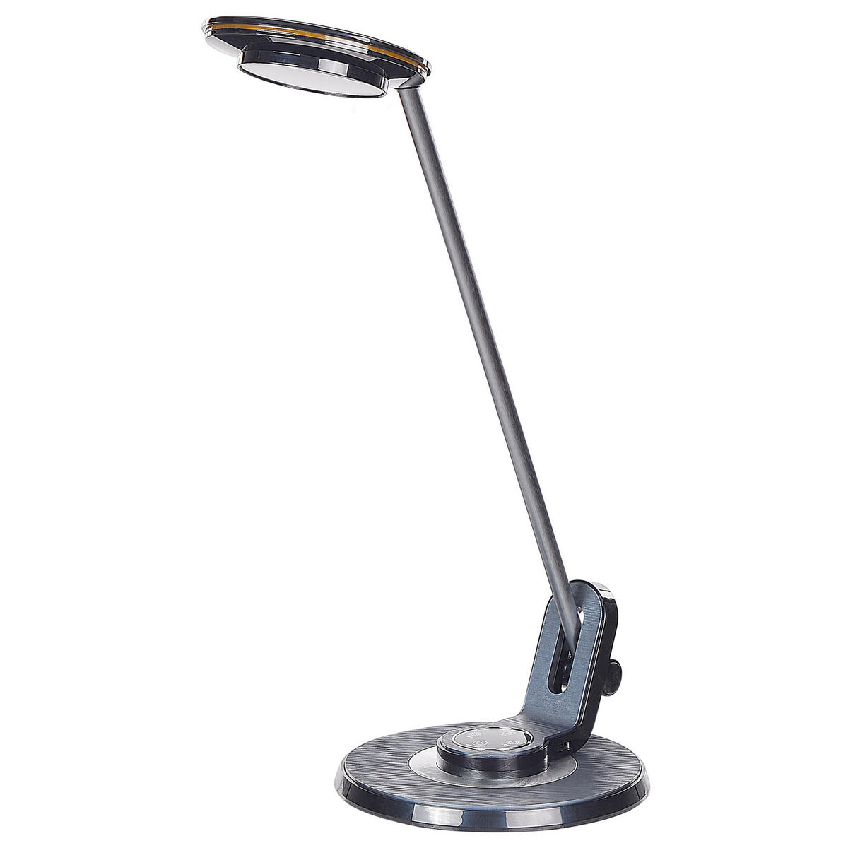 SCHREIBTISCHLAMPE Corvus 19/19/45 cm - Silberfarben, Metall (19/19/45cm) - Beliani