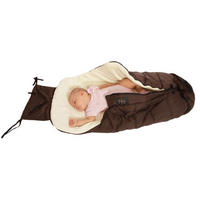 FUSSSACK Fluffy braun Universalgröße, Kinderwagen, wasserdicht, mit Reißverschluss - Braun, Textil (45/97/2cm) - Moni