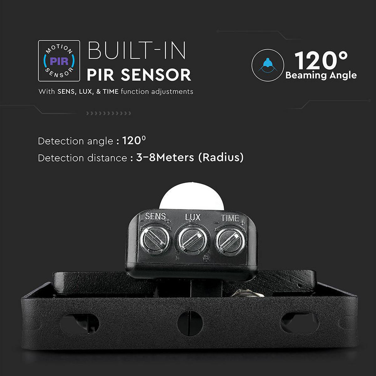 LED AUSSEN WANDSTRAHLER Schwarz Metall - Schwarz, Metall (21.7/24.1/8.9cm)