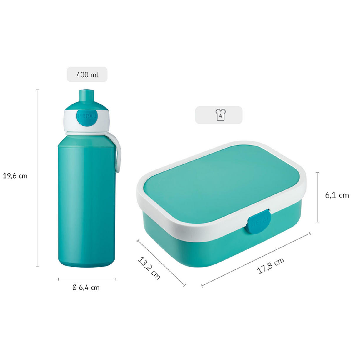 LUNCHSET STITCH Campus blau-gelb 2er Set - Blau/Gelb, Kunststoff (1/1/1cm) - Mepal
