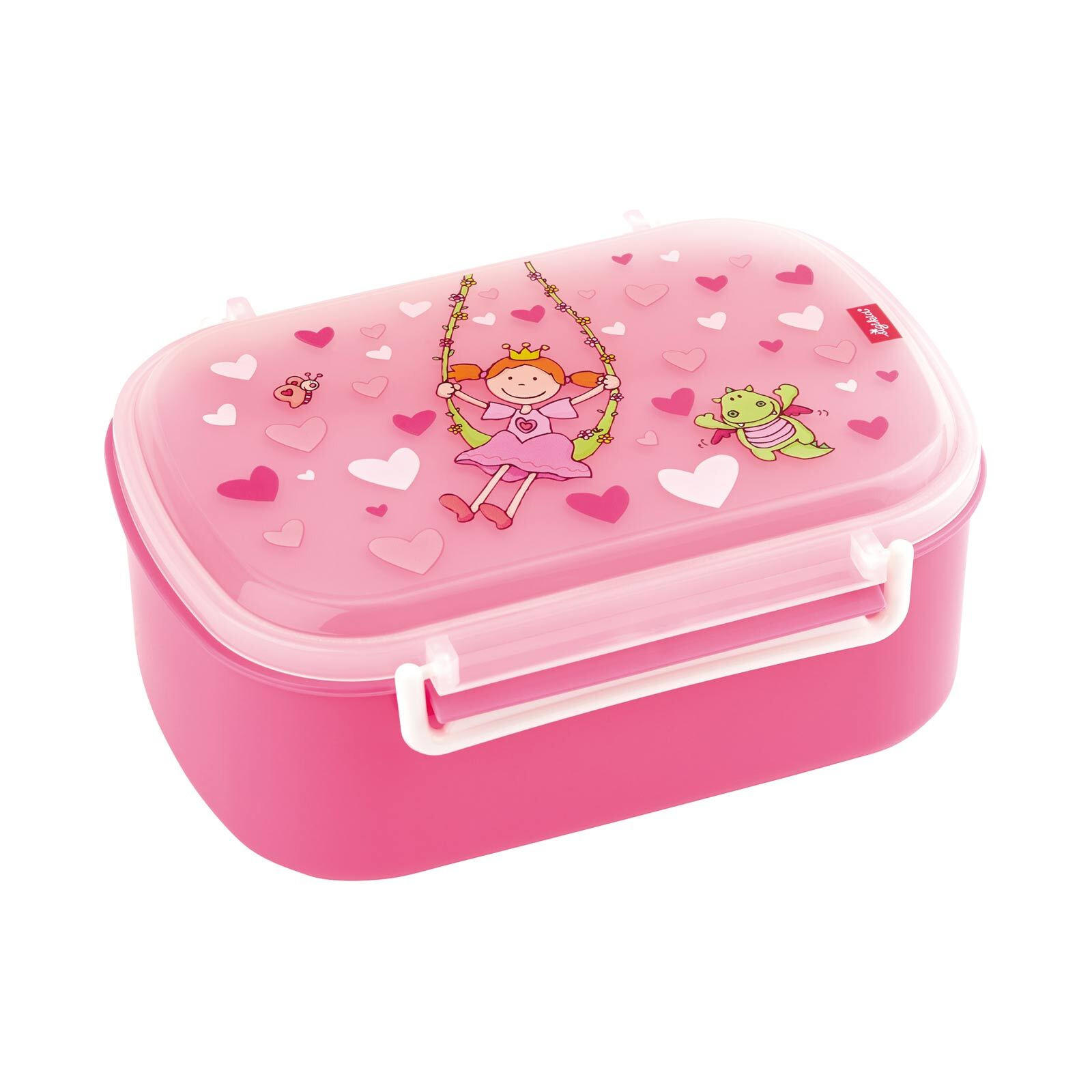 LUNCHBOX Pinky Queeny, Herz 17 x 11 x 7 cm - Rosa, Kunststoff (11/7/17cm) - Sigikid