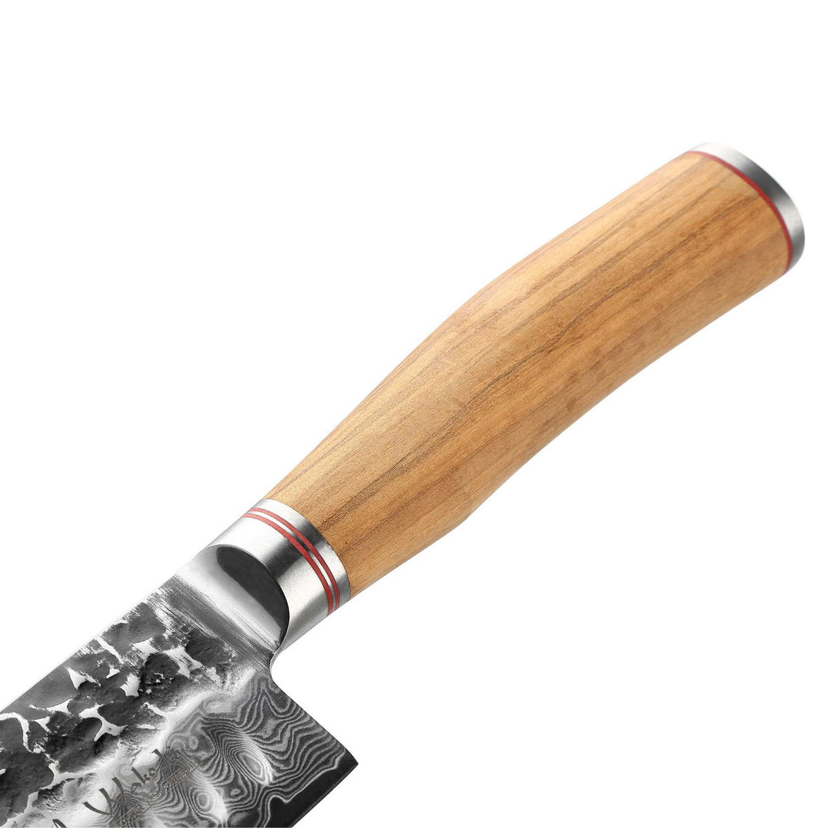 MESSERSET 3-tlg. 9–17,5 cm - Braun, Leder/Holz - Wakoli