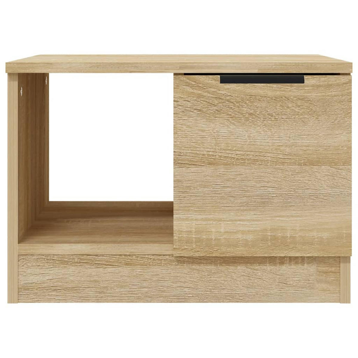 COUCHTISCH 50/50/36 cm aus Holzwerkstoff Sonoma-Eiche mit 1 Tür, 1 Offenem Staufach - Sonoma Eiche, Holz (50/50/36cm) - vidaXL