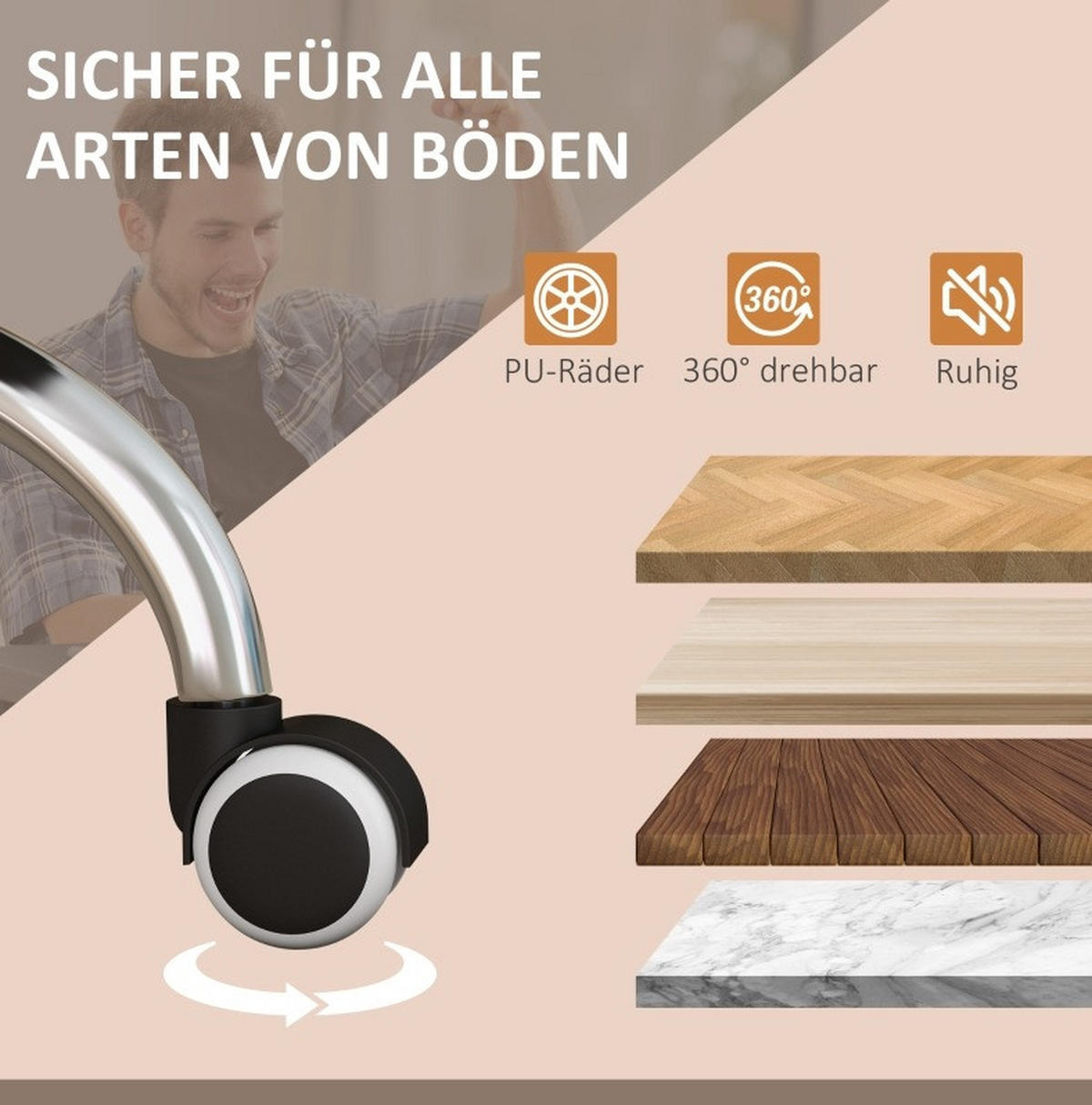 GAMINGSTUHL 64/110-118/70 cm Dunkelgrau aus Polyester mit Massagefunktion - Dunkelgrau, Kunststoff (70/118/64cm) - OKMYHOME
