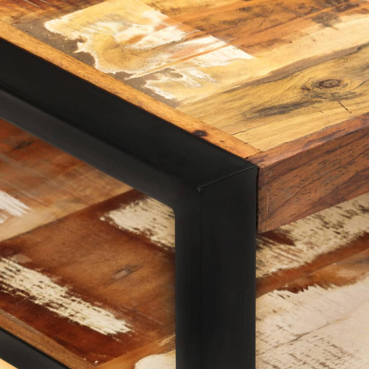 COUCHTISCH 120x60x40 cm Altholz Massiv - Braun, Holzwerkstoff (120/60/40cm) - furnicato