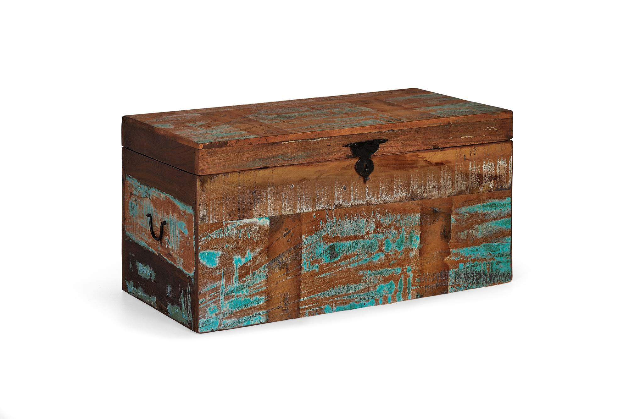 TRUHE aus Mangoholz - Chromfarben, Holz (80/40/40cm) - Giner y Colomer