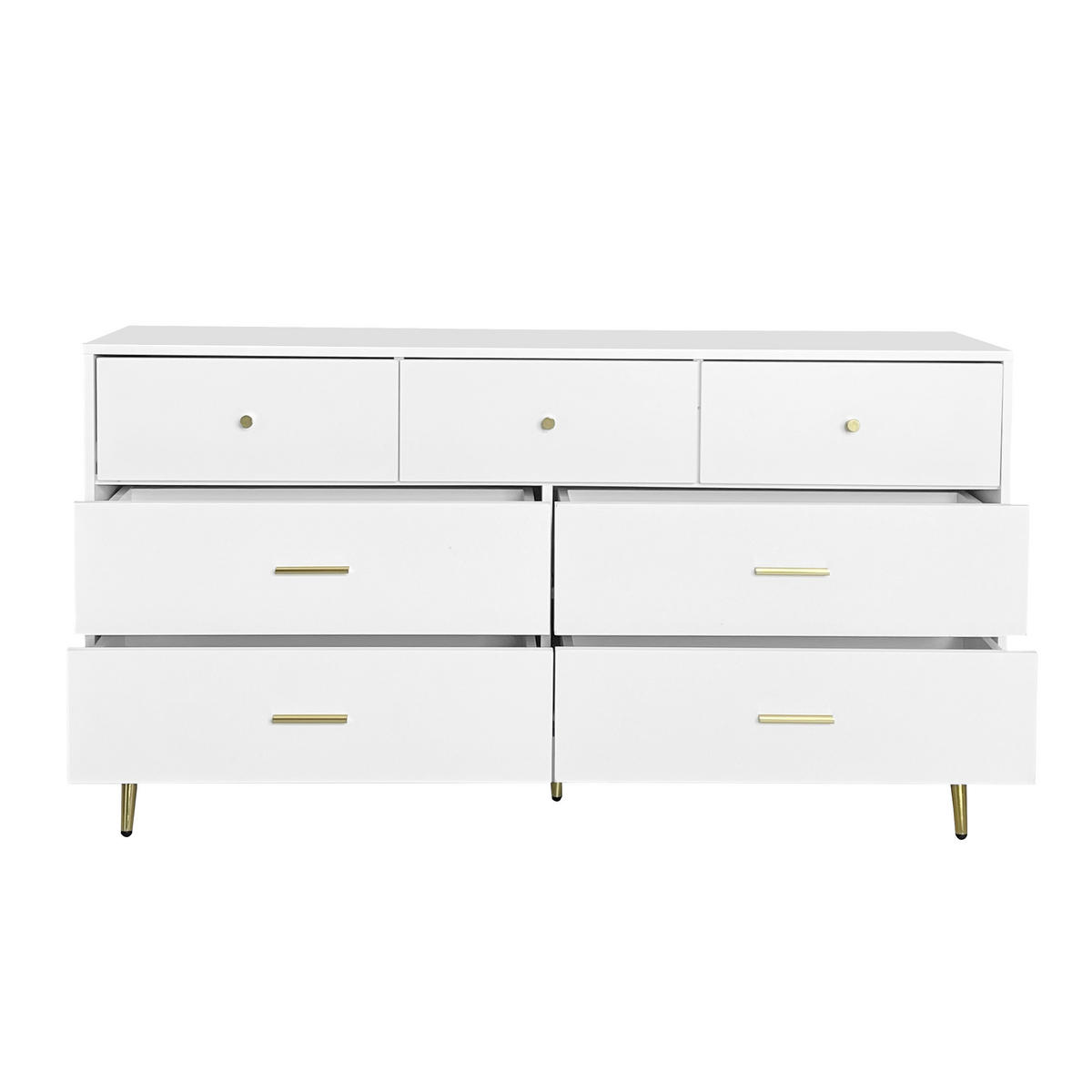 SIDEBOARD Weiß 140/35/76 cm - Weiß, Holzwerkstoff (35/76/140cm) - Urban Meuble