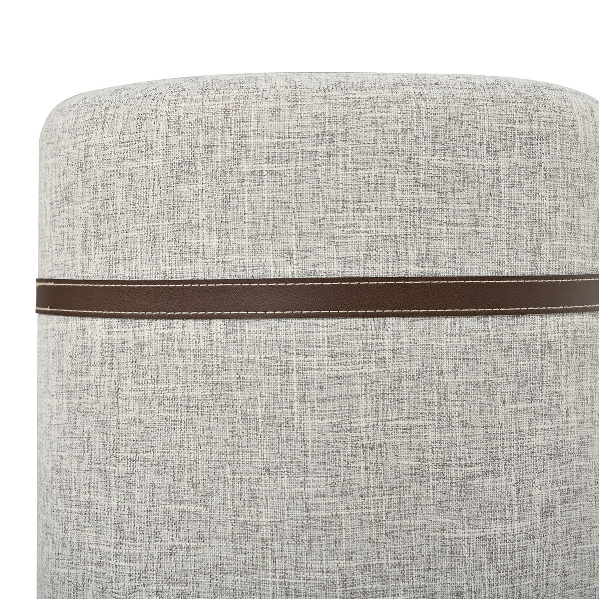 COUCHTISCH SET mit Hocker, rund, MDF mit Stauraum - Walnussfarben, Holzwerkstoff (38/38/47.5cm) - FLIEKS