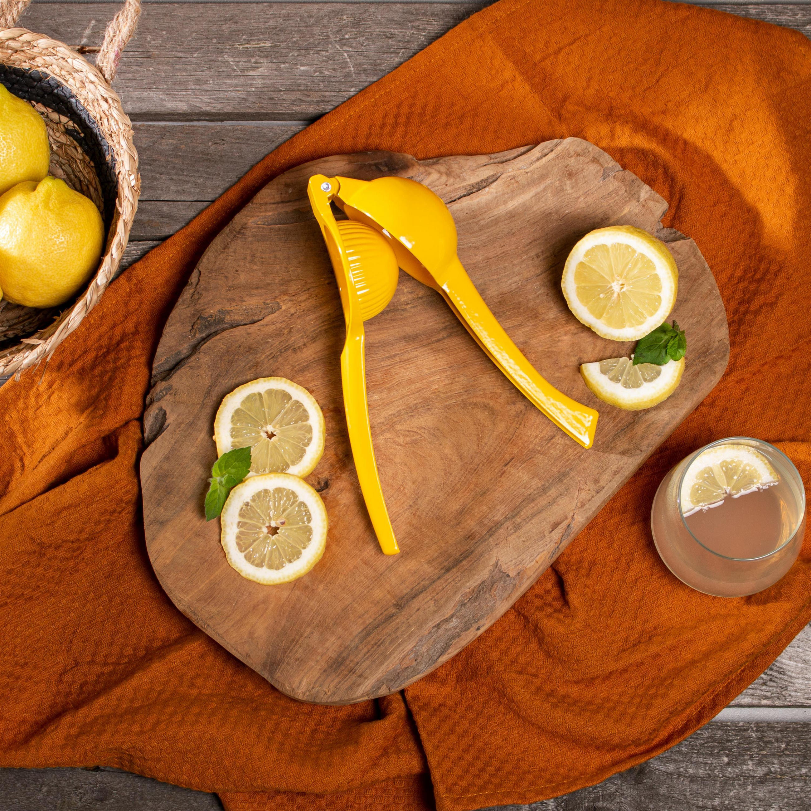 ZITRONENPRESSE, gelb, Zink - Gelb, Metall (7.2cm) - bremermann