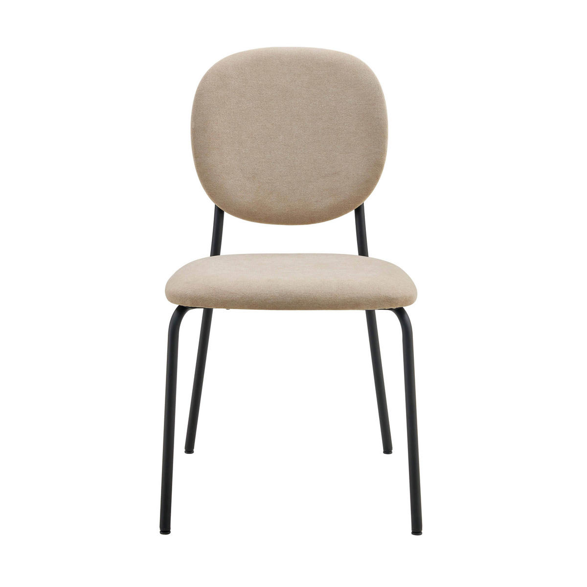 STÜHLE 2-tlg., Beige - Beige, Textil (46/86/62cm) - Oviala