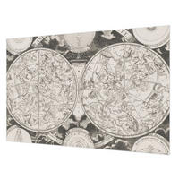 FOTOTAPETE 104x70 cm - Sternenkarte - Schwarz, Textil (104/70cm) - Wallfluent