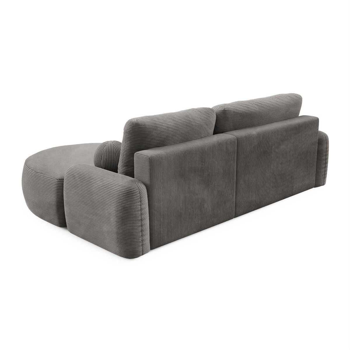 ECKSOFA CLEO II mit Schlaffunktion Version Rechte Poso 115 - Taupe, Kunststoff (264/172cm) - Lookway