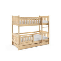 ETAGENBETT LUCIA mit Bettkasten 80x190 cm Kieferfarben - Kieferfarben, Holz (80/190cm) - MASSENO