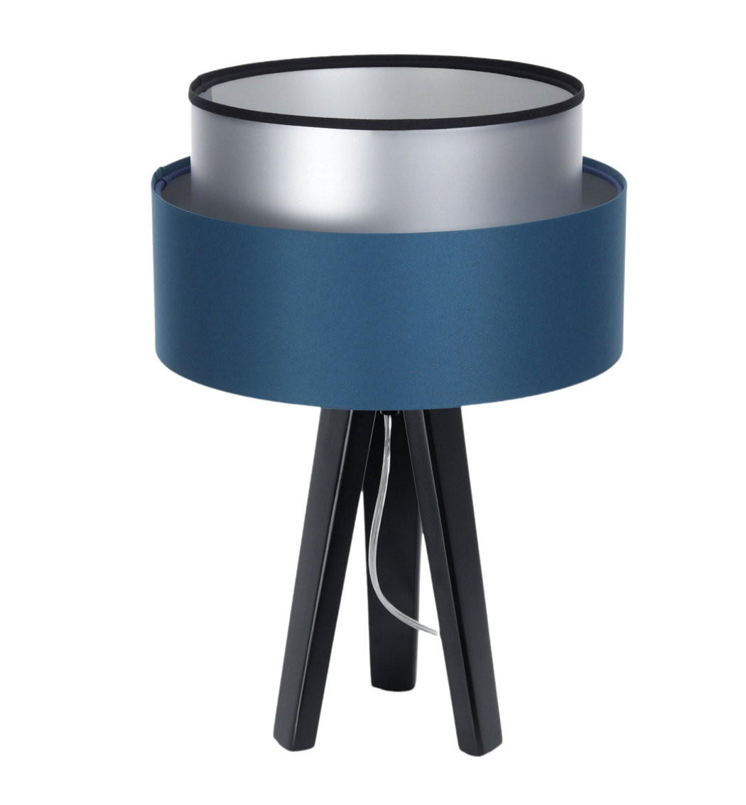 TISCHLAMPE Blau 30/45 cm - Silberfarben, Kunststoff (30/0.7/45cm) - ONZENO