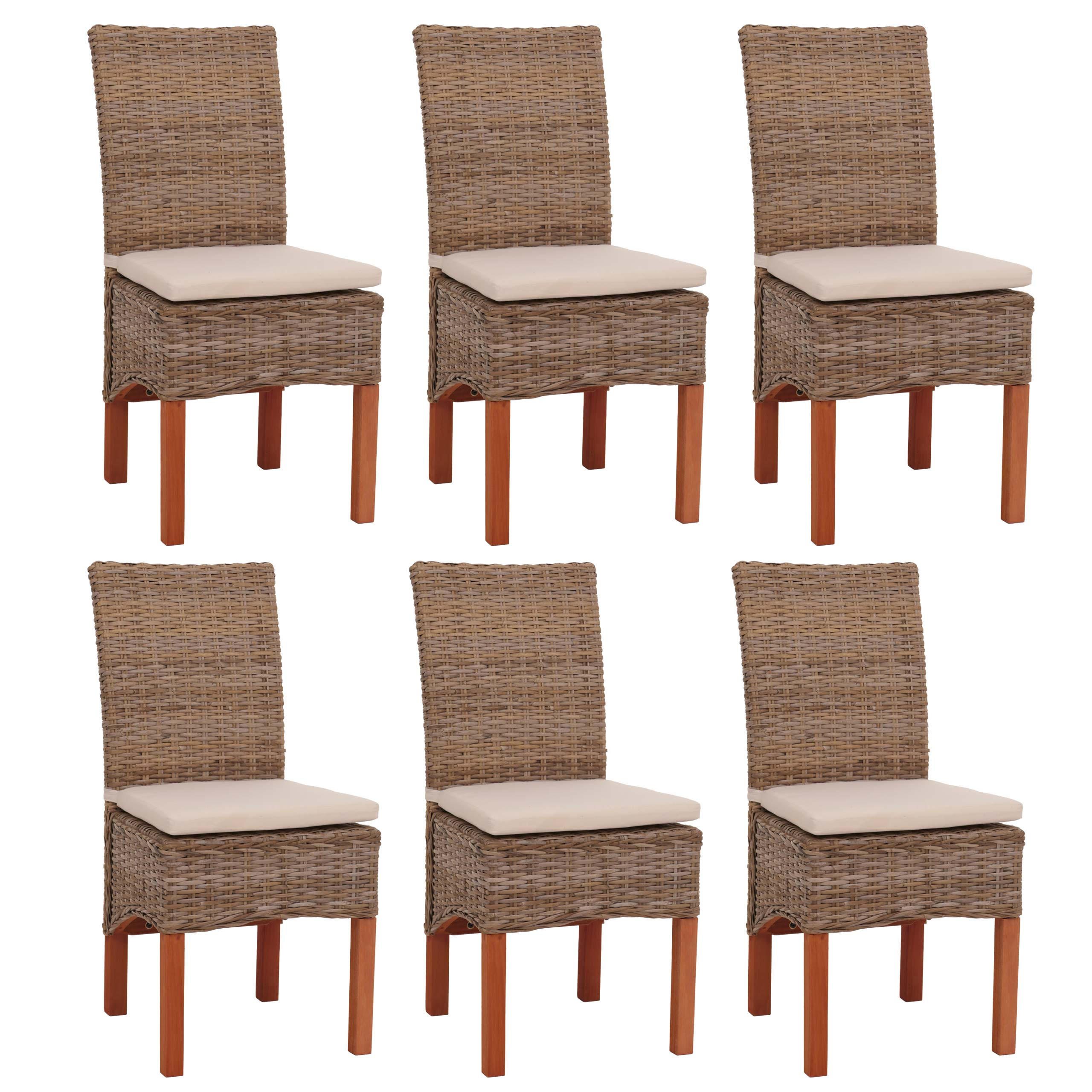 ESSZIMMERSTUHL Braun 6er-Set - Braun, Holz (46/96/50cm) - MCW
