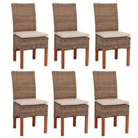 ESSZIMMERSTUHL Braun 6er-Set - Braun, Holz (46/96/50cm) - MCW