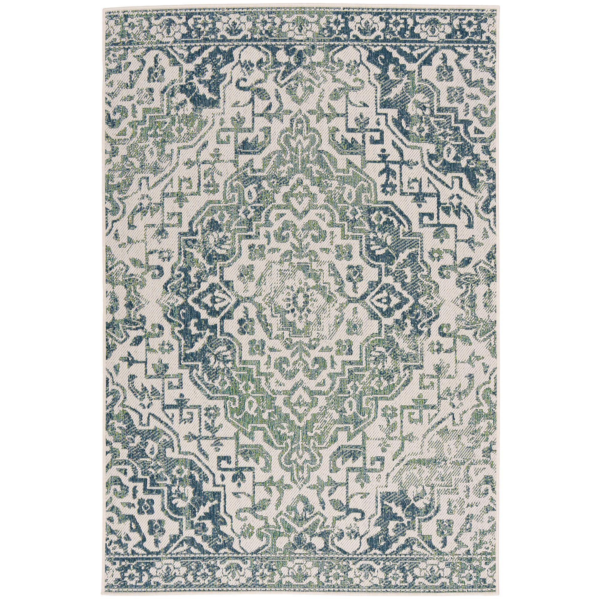 IN- UND OUTDOOR TEPPICH CARPETTO - Mintgrün, Textil (133/190cm) - Pergamon