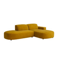 ECKSOFA Cursal Atelier, Stoff Salvador, Gelb, Rechts - Gelb, Holz (284/166cm) - Kaiser Möbel