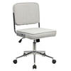 BÜROSTUHL Liv Schreibtischstuhl höhenverstellbar mit Rollen Grau - Grau, Textil (48/94/47cm) - SVITA