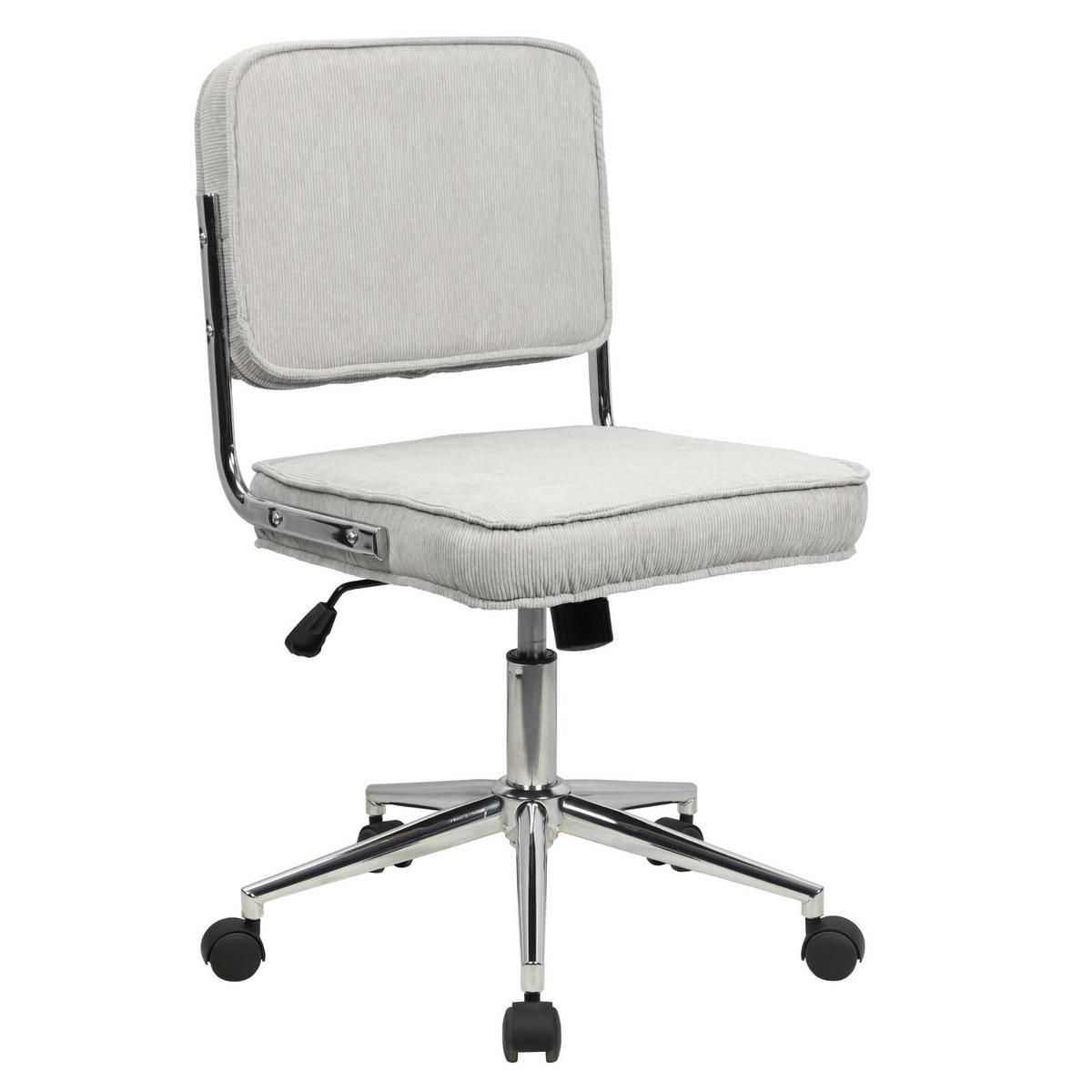 BÜROSTUHL Liv Schreibtischstuhl höhenverstellbar mit Rollen Grau - Grau, Textil (48/94/47cm) - SVITA