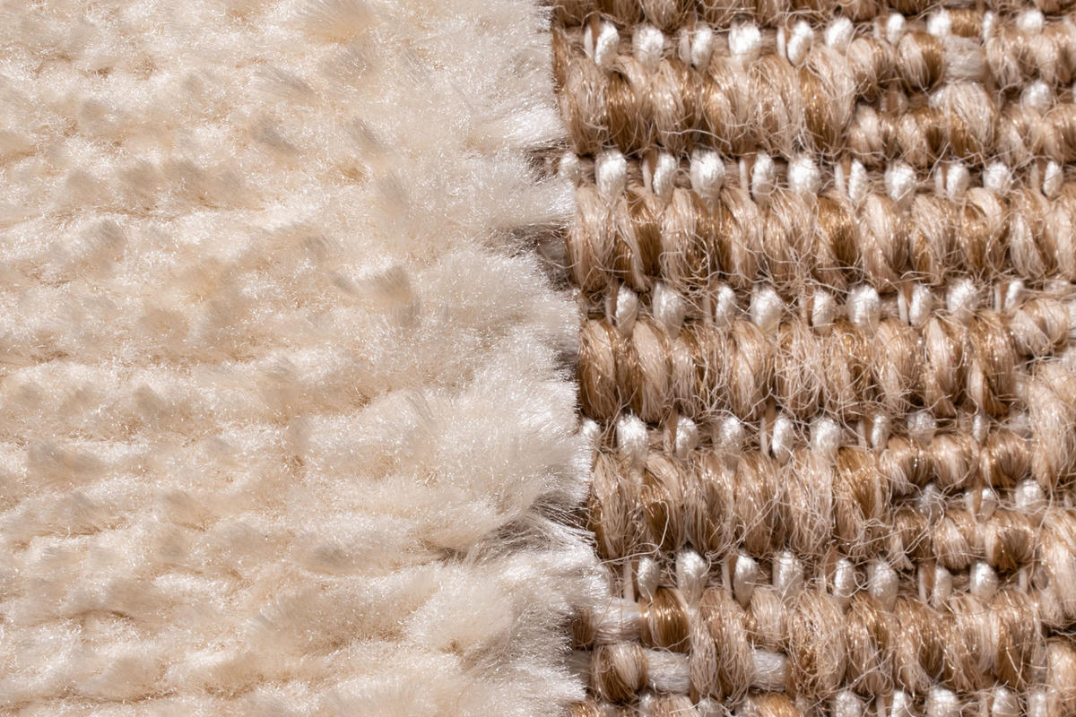 TEPPICH mit Juteoptik weißem grafischem Palma 200x290 cm - Weiß, Textil (200/290cm) - Nazar Rugs