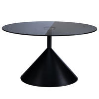 COUCHTISCH - Rund - Glas / Metall - Grau / Schwarz - Schwarz/Grau, Glas/Metall (80/80/45cm) - home24