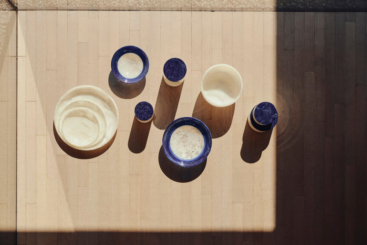 SCHALE Binanga Blau Ø26/7,5 cm - Blau, Kunststoff (26/7.5cm) - Light & Living