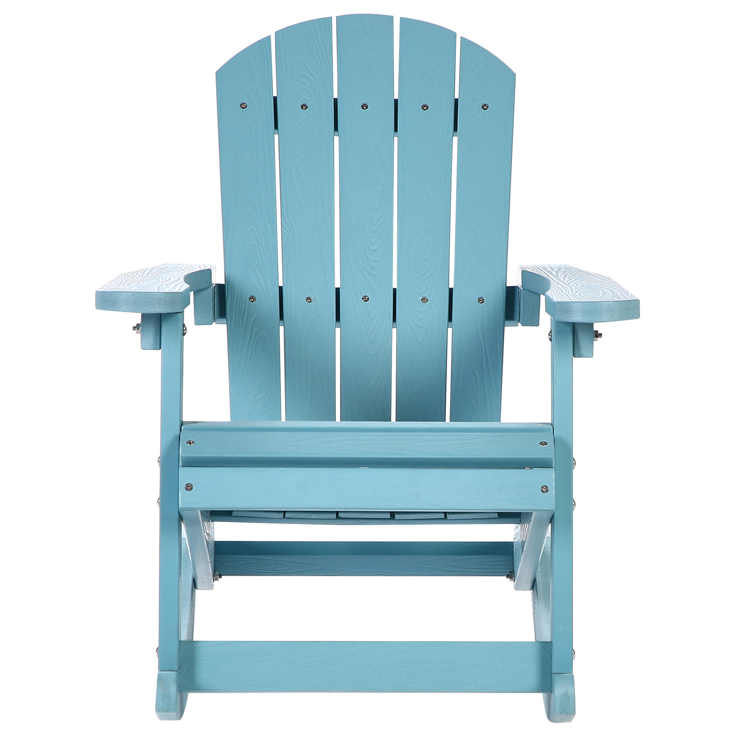 GARTEN-SCHAUKELSTUHL Blau Adirondack - Blau, Kunststoff (52/67/68cm) - Beliani
