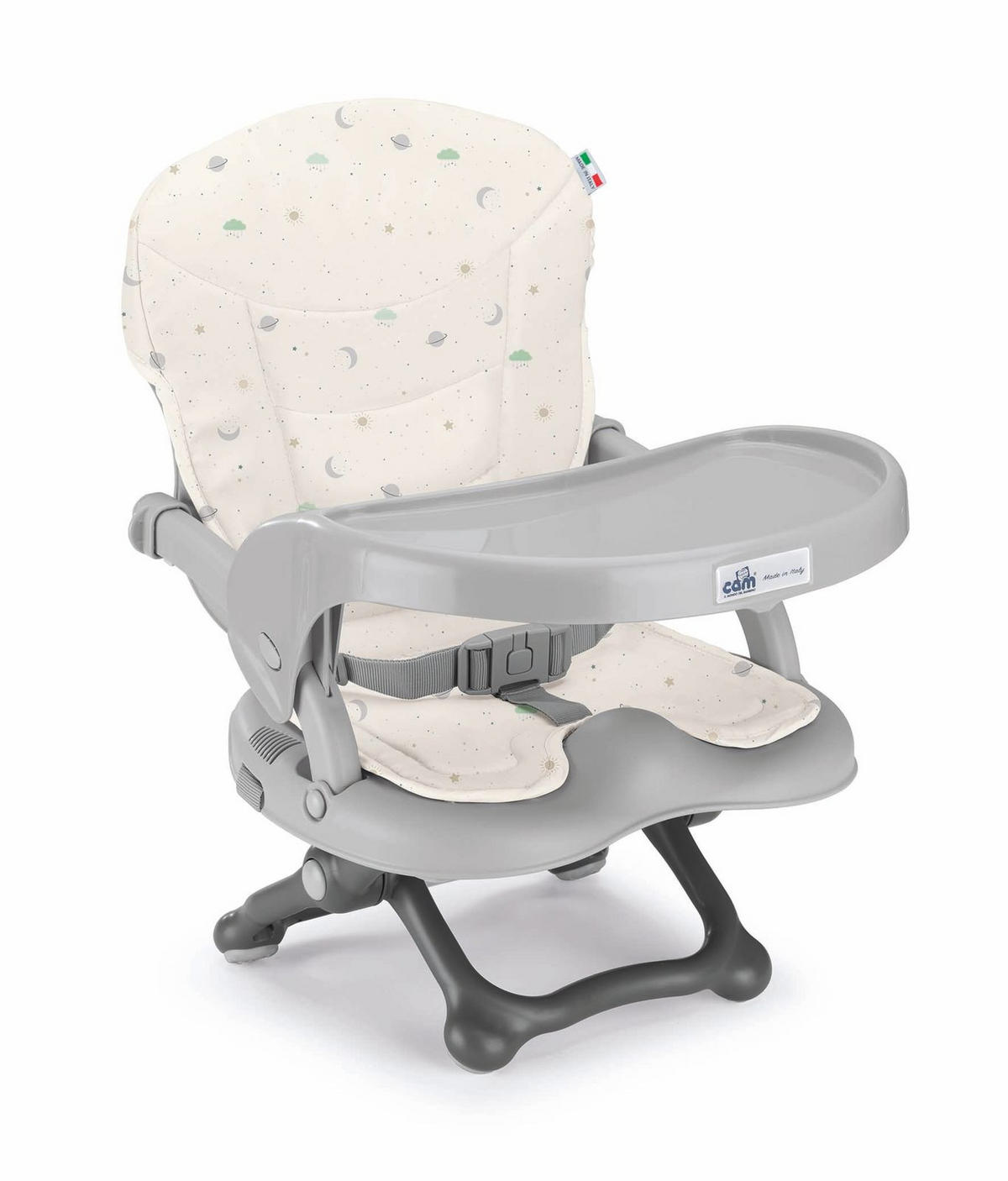 SITZERHÖHUNG Smarty Pop 4-fach höhenverstellbar - Dunkelgrau, Holz/Textil (42/50/37cm) - Cam il Mondo del Bambino S.p.A.