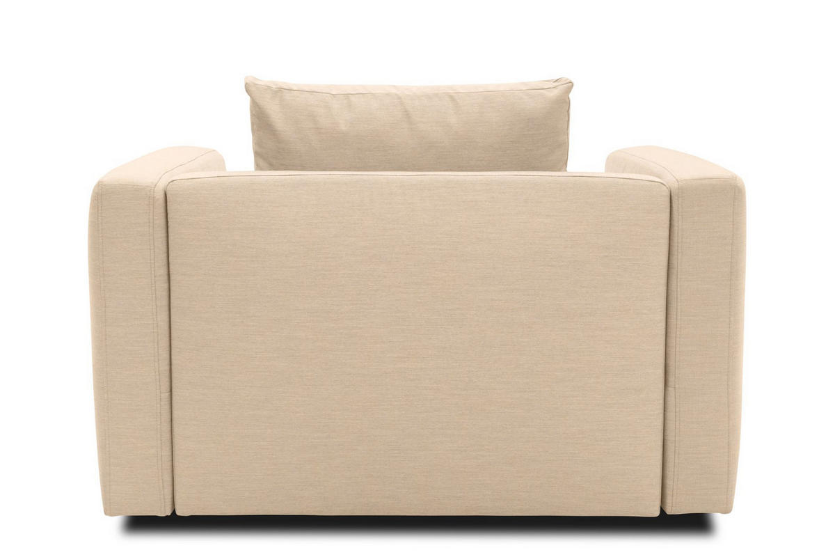GARTENLOUNGE-RELAXSESSEL Bozhana mit Outdoorbezug in beige - Beige, Kunststoff (116/67/96cm) - 58aufmkessel