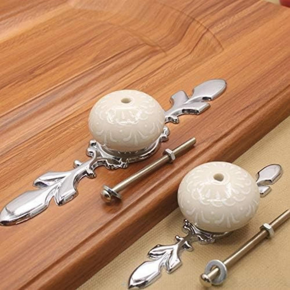 MÖBELGRIFF Gold 1er-Set - Weiß, Metall (0.1/3/1.18cm)