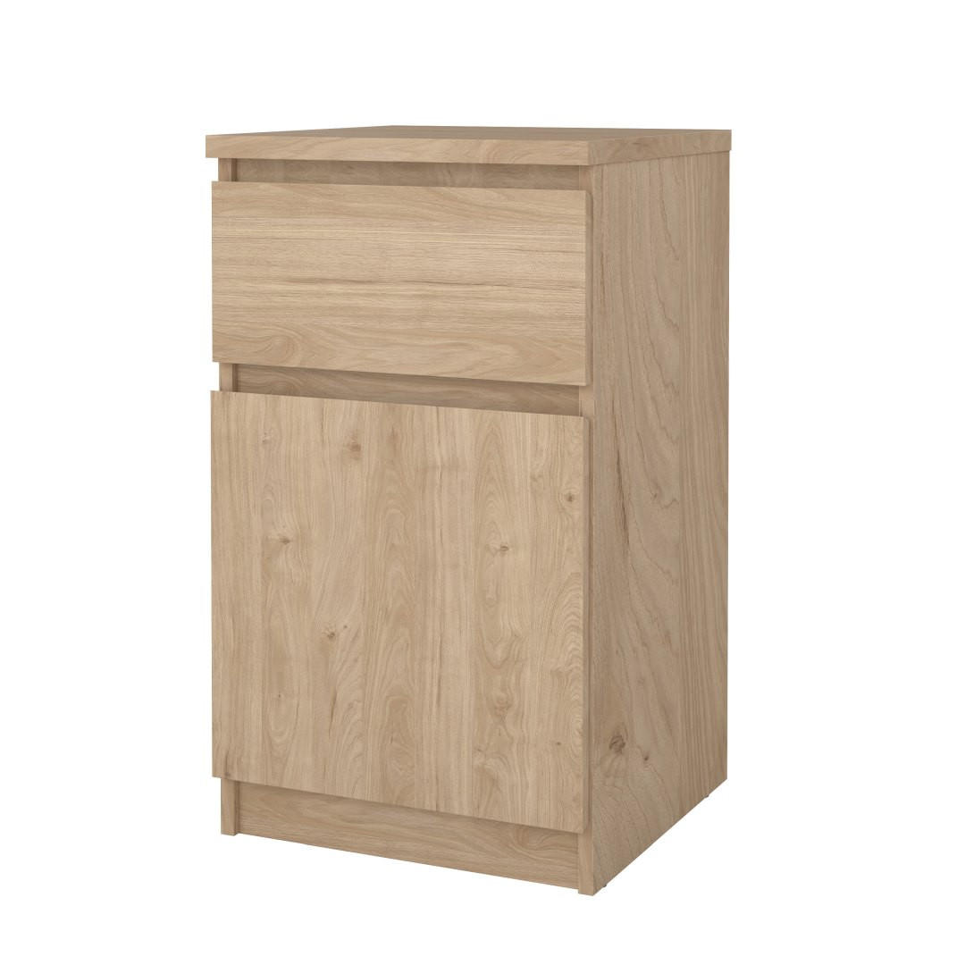 NACHTTISCH, Naia, Nussbaum, Holzwerkstoff / Metall, 41 x 40 x 70 cm - Nussbaumfarben, Holzwerkstoff/Metall (41/70/40cm) - ebuy24