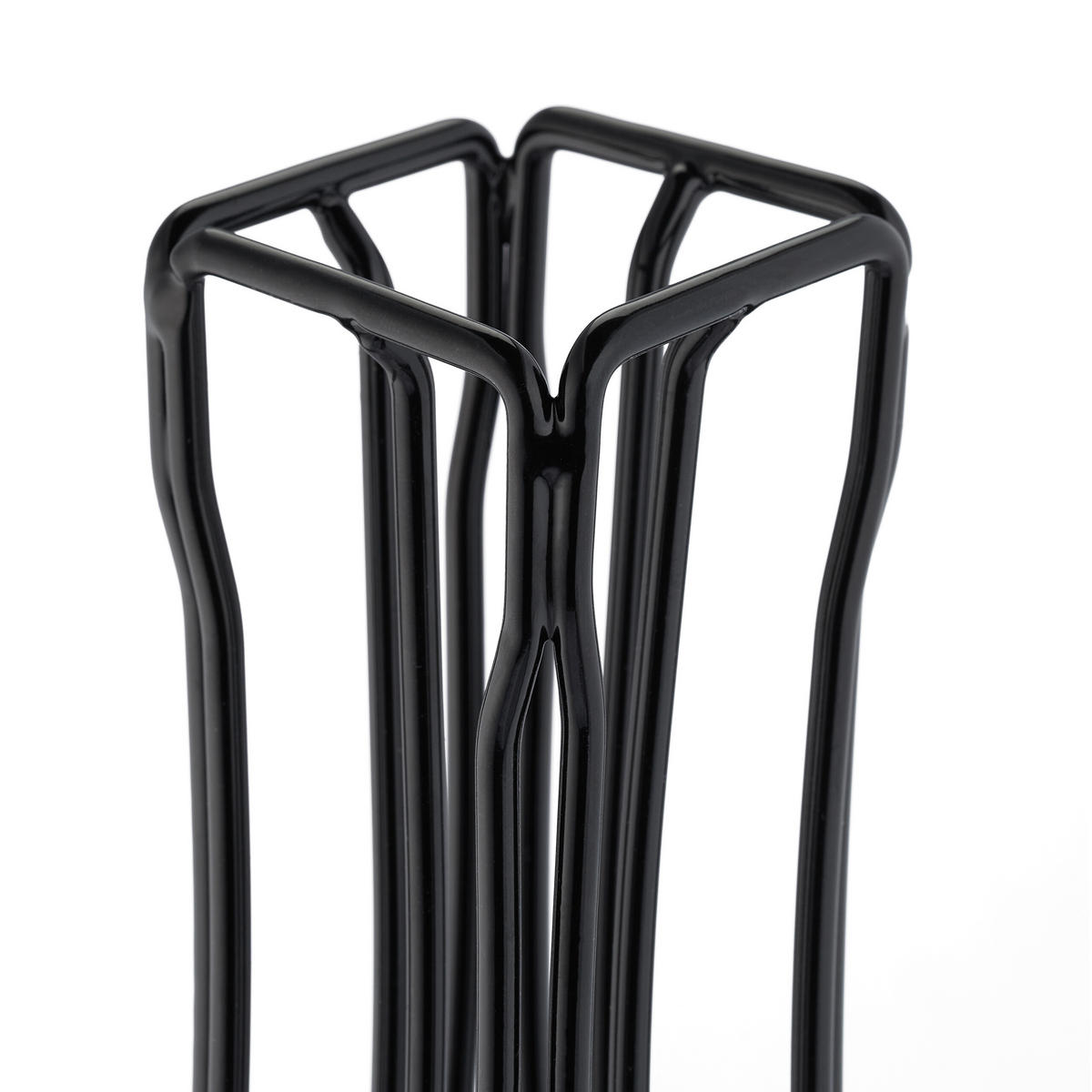 KAPSELHALTER - Schwarz, Metall (21.5/30/21.5cm) - Relaxdays