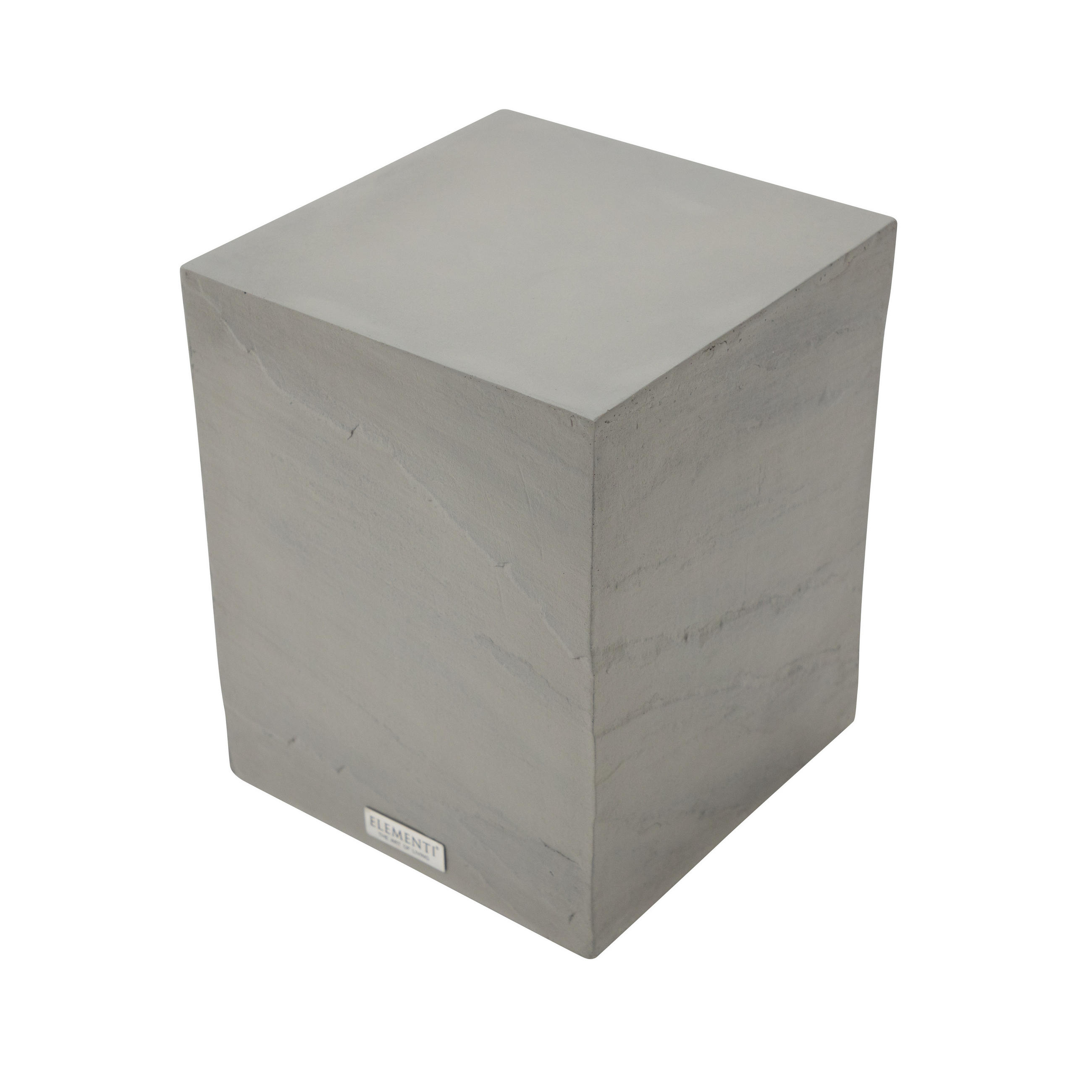 BEISTELLTISCH COLORADO aus GF-Beton, Wetterbeständig, 35x35x46 cm - Grau, Naturmaterialien (35/35/46cm) - Elementi
