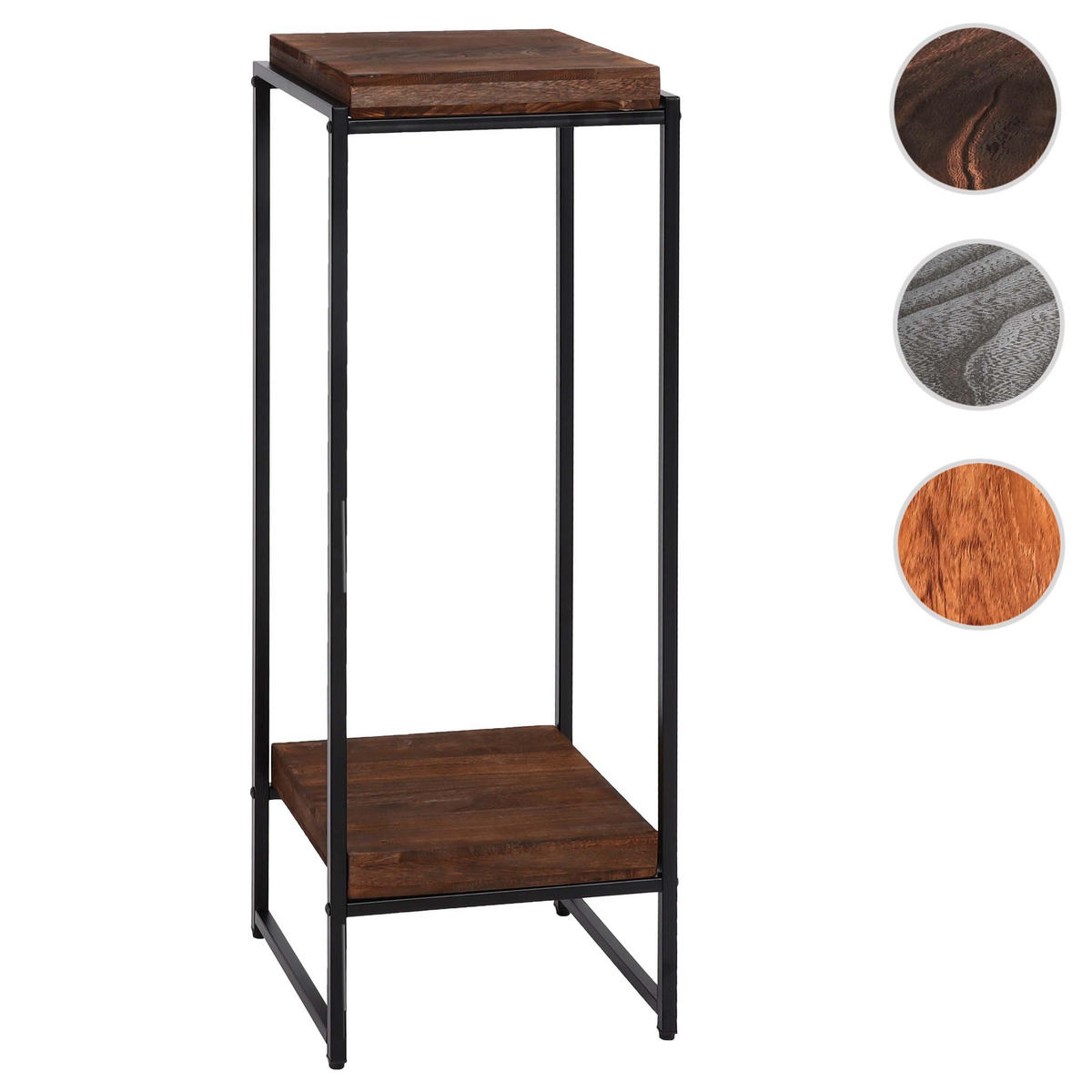 BLUMENTISCH quadratisch Dunkelbraun - Dunkelbraun, Holzwerkstoff (32/30/101cm) - MCW