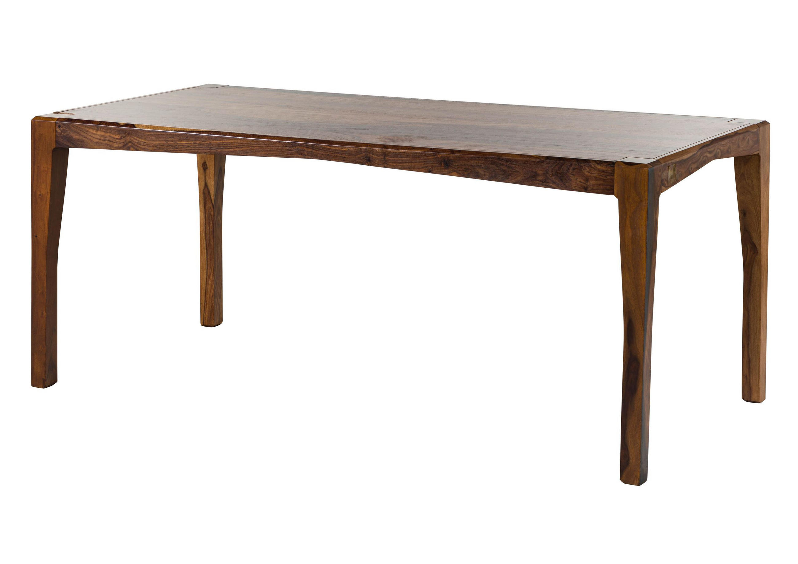 ESSTISCH Sheesham 160x85x77 dunkelbraun lackiert ANCONA #216 - Dunkelbraun, Holz (160/85/77cm) - Massivmoebel24