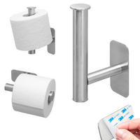 TOILETTENPAPIERHALTER PIAZZA TAPE, Edelstahl, matt - Edelstahlfarben, Metall (16.8/4.5/8.5cm) - bremermann