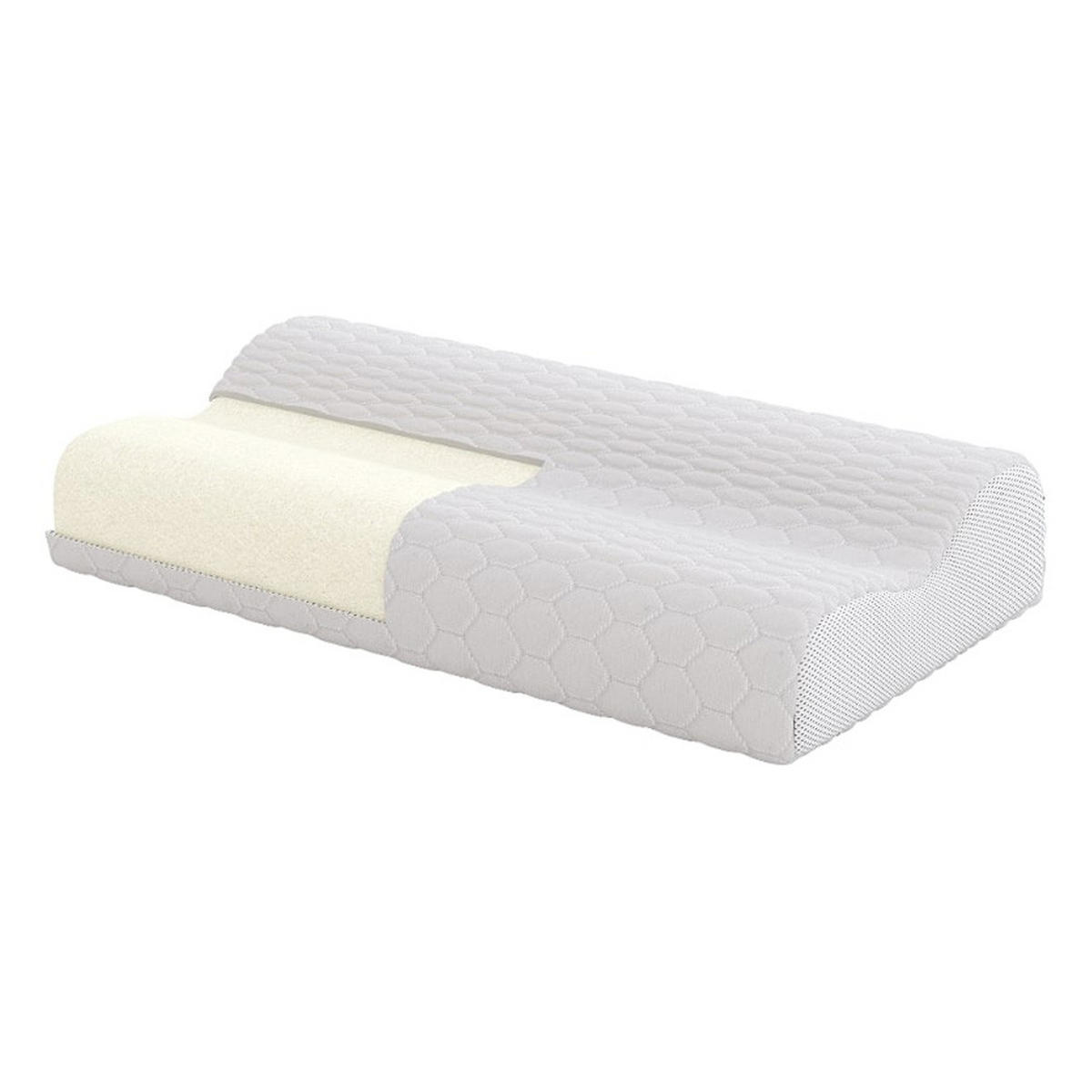 KOPFKISSEN Visco Balance - Weiß, Textil (60/33cm) - Hilding