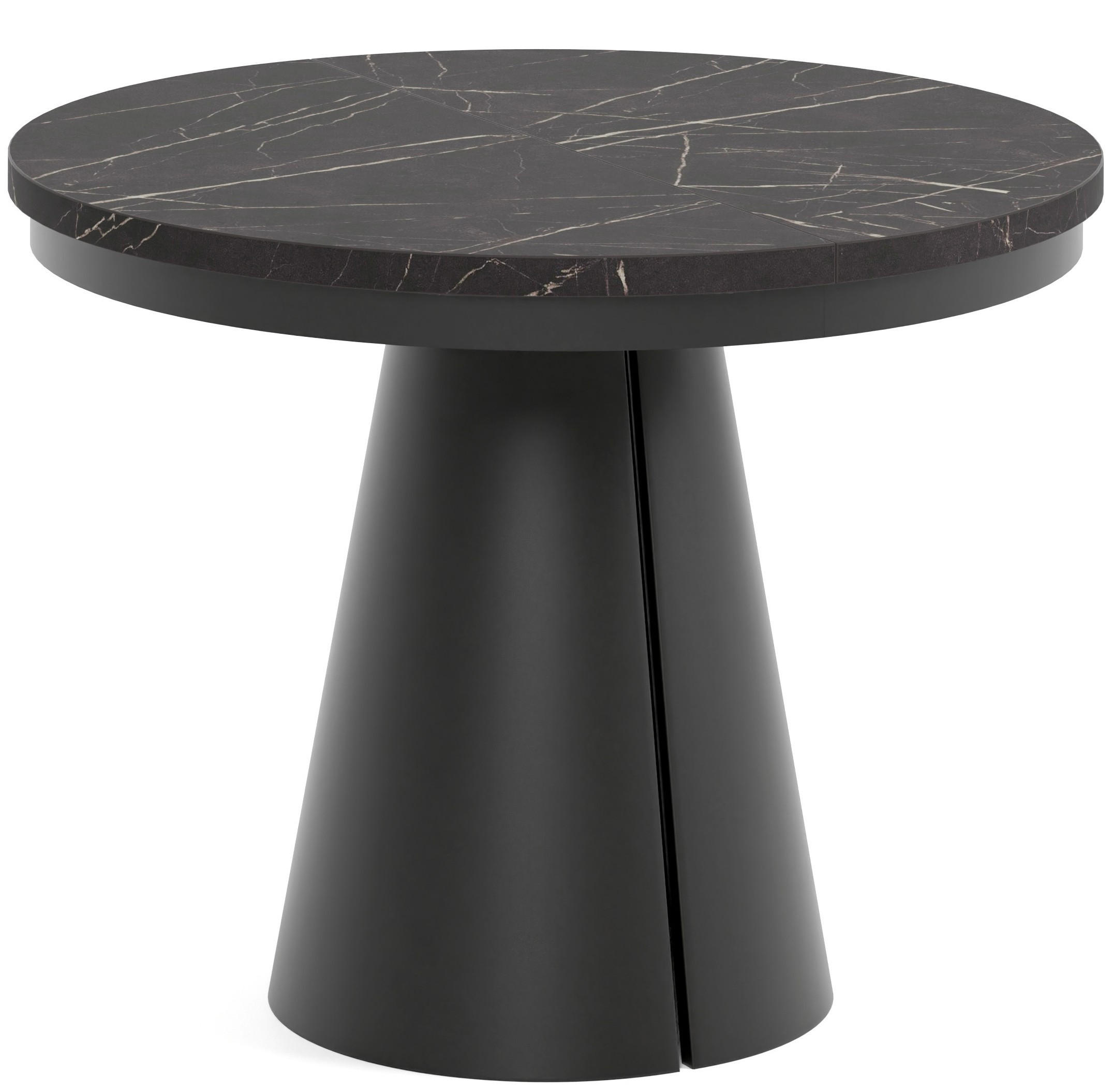 TISCH Schwarz ALMA Ausziehbar 100/176 cm - Schwarz, Holzwerkstoff (2/100/76cm) - Sepro Meble