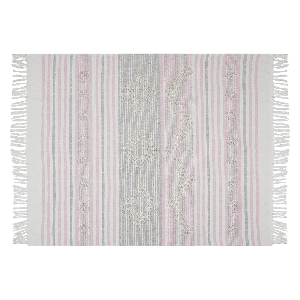 DECKE Rosa Kaman 150/120 cm - Pink, Textil (125/150cm) - Beliani