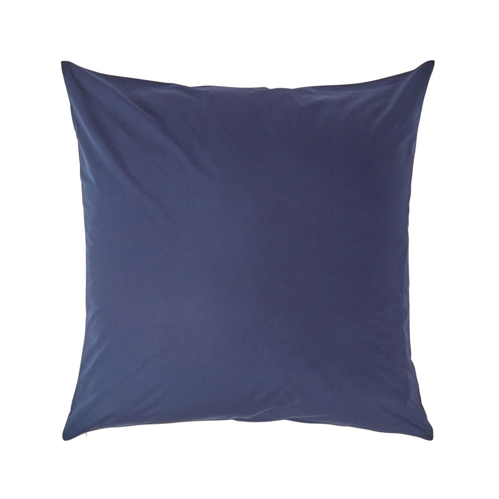 KISSENBEZUG Perkal, Ägyptische Baumwolle, Fadendichte 200 - Dunkelblau, Textil (60/60cm) - Homescapes