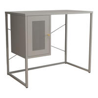 SCHREIBTISCH Sund - Grau, Metall (50/100/75cm) - [en.casa]