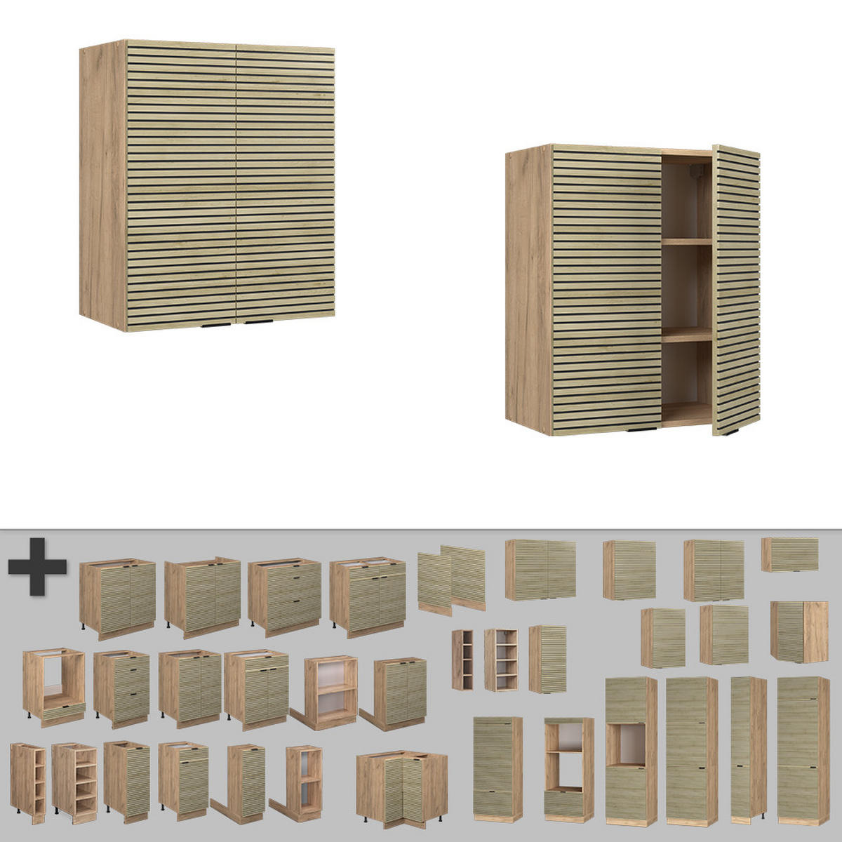 VĚŠÁK NA STĚNU Fame-Line Dubový panel - medově dubová/barva dubu, kompozitní dřevo (60/72/34.1cm) - Vicco