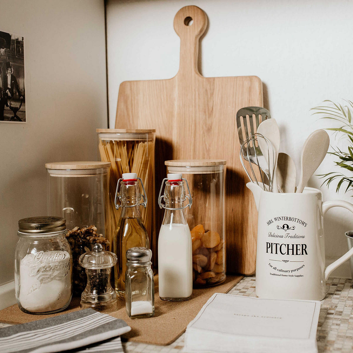 VORRATSGLAS Woodlock - Transparent, Glas (11/28/11cm) - Butlers