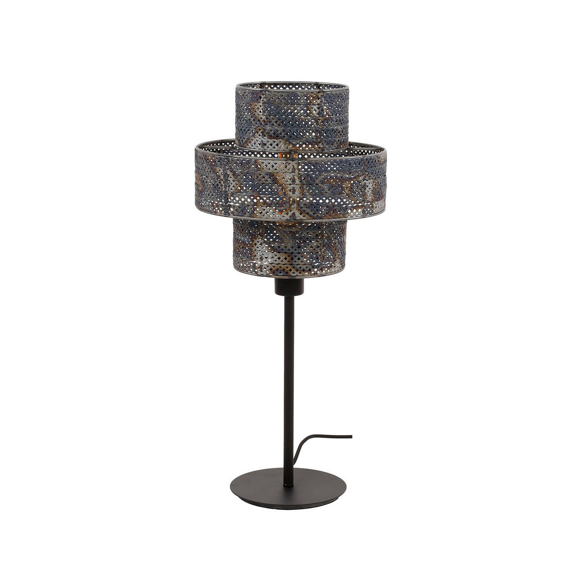 TISCHLEUCHTE Laterne Schwarz 28/28/ 58 cm - Braun, Metall (28/28/58cm) - Hoyz Collection